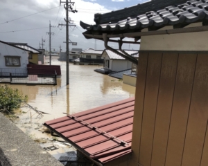 台風　床上浸水